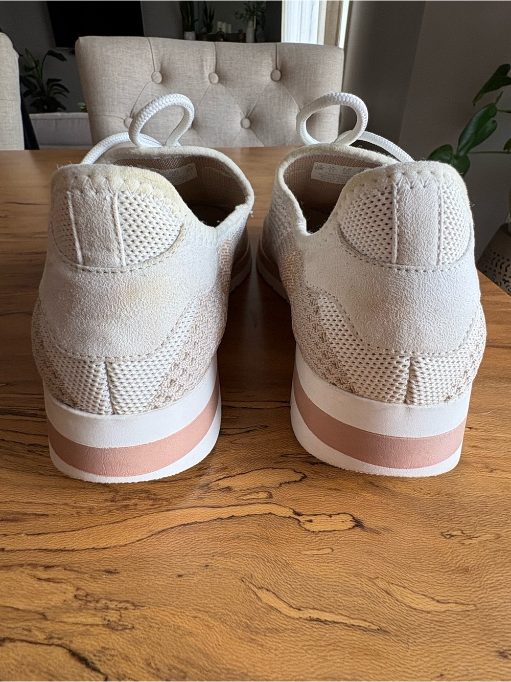 Naturalizer Women's Charlie Knit Sneaker White/Tan Size 9.5 Comfort Walking - Picture 5 of 9
